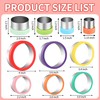 laxizar 10 Pcs Round Cookie Cutters Set Stainless Steel Biscuit