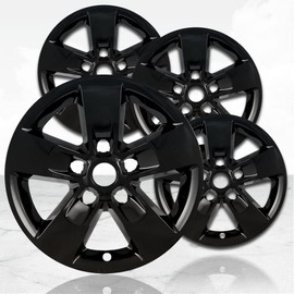 17" 4pc Gloss Black Wheel Skins (Set of 4) for Dodge RAM 1500 2013-2019