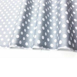 TAOSON 100% Cotton 300 Thread Count Body Pillow Cover Pillowcase Pillow Protector Cushion Cover with Zippers Only Cover No Insert (Drak Gray/Grey & White Dot,21"x54")