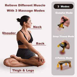 RELEEXIO Acupressure Massage Kit Deep Tissue Trigger Point Reflexology Massager for Neck Shoulder Back Thigh and Feet Self Stand Easy Placement (Amber)