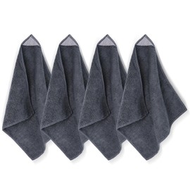 GoClimber 4 Pack Magnetic Microfiber Cleaning Cloth, Dry Erase Erasers Cleaner for Whiteboards, Blackboards, Chalkboards, Glassboards, Home, Office, School, Gray, 10'' x 9.25''