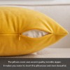 MIULEE Set of 2 Velvet Soft Solid Decorative Square Scatter