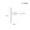 sourcing map Chuck Key 9mm Key 11 Teeth, Fits 1/4"