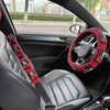 Handmade Crochet Cute Cherry Car Steering Wheel Covers Universal 14-15