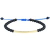 KELITCH Obsidian Beaded Bracelets For Men Women Hand Braided Strand