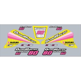 Factory EFX Pink Yel LT80 Quadracer Graphics Lt 80 Decals Stickers Quad Atv Quadsport girl