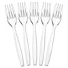 Plasticpro Clear Plastic Forks Disposable Cutlery Utensils 300 Count