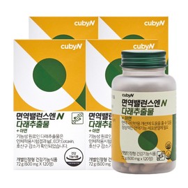 QB& Immune Balance Actinidia extract + zinc 120 tablets x 4 (total 4 months supply) / 큐비앤 면역밸런스엔 다래추출물+아연 120정 x 4개 (총 4개월분)