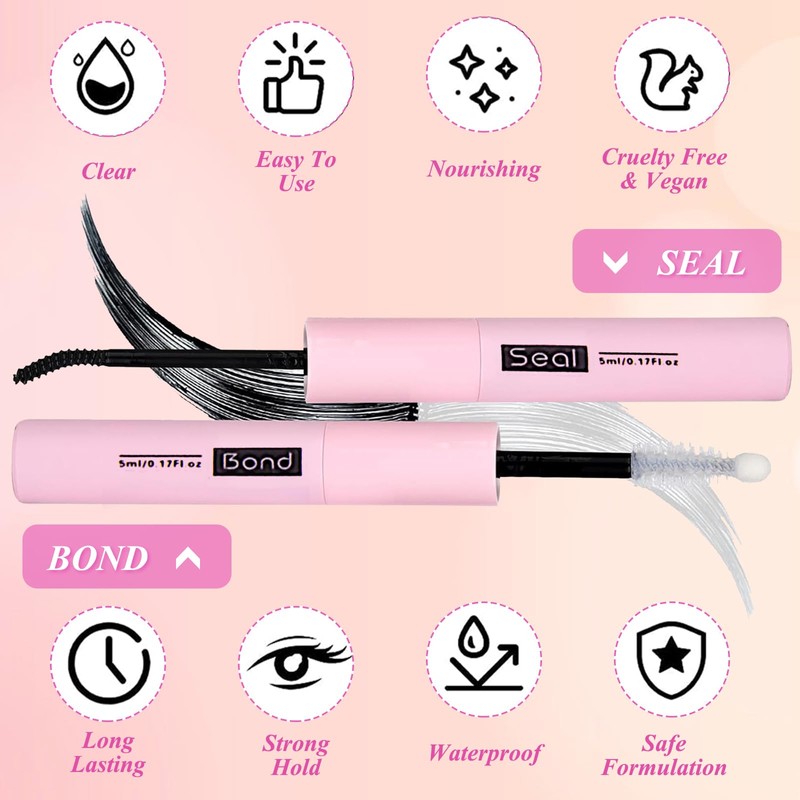 Lash Bond and Seal Cluster Eyelash Lashes Glue for Individual