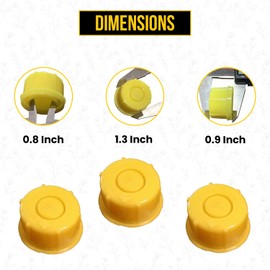 KPKOOL Products Gas Can Spout Cap - Yellow Blitz Gas Can Spout Cap - Self Venting Durable Fuel Can Spout Cap -Gas Can Spout Cap Fits #900302#900092#900094 -Spout Not Included-Pack of 4