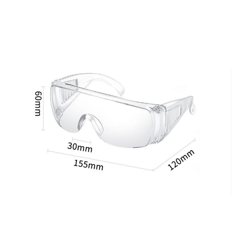 [WIKEXINGLONGER] 3 Piece Goggles, Anti-Fog Glasses, Transparent, Shockproof, Anti-Fog, Protective