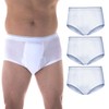 3-Pack Men's Maximum Absorbency Washable Reusable Bladder Control Briefs 600