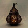 Ziva Metal Oriental Moroccan Storm Lantern, 30 cm, for Outdoors