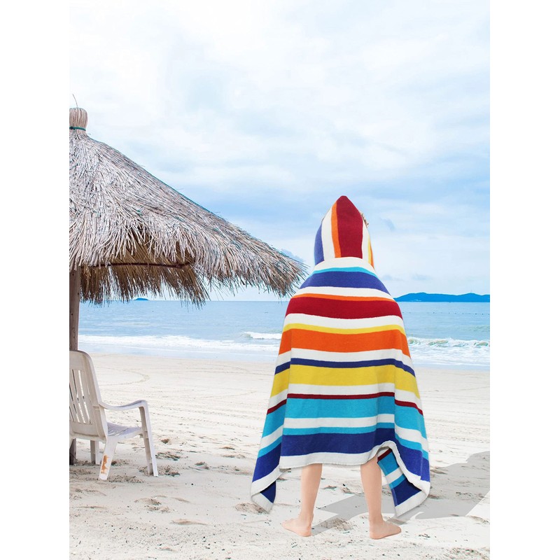 ORIGINAL KIDS Hooded Bath Towel Wrap - 100% Cotton Terry
