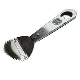 Plai Na Coconut Hand Grater Scraper Shredder Blade Meat Removal Tool Stainless Steel, Bottle Opener, Peeler