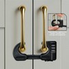 4 Pack Cabinet Locks with Combination Baby Proof Cabinet Door