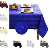 Adalex Global TableCover Waterproof Spillproof Striped Square Rectangle Tablecloth Table