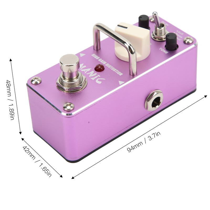 High Gain Distortion Pedal Purple Distortions Guitar Effect Pedals with