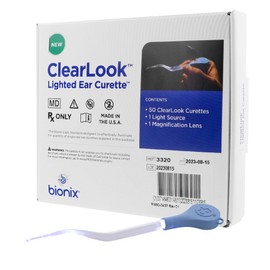 Bionix - ClearLook Lighted MicroLoop Ear Curette, Convenient & Easy-to-Use, Single-Use (50 Count)