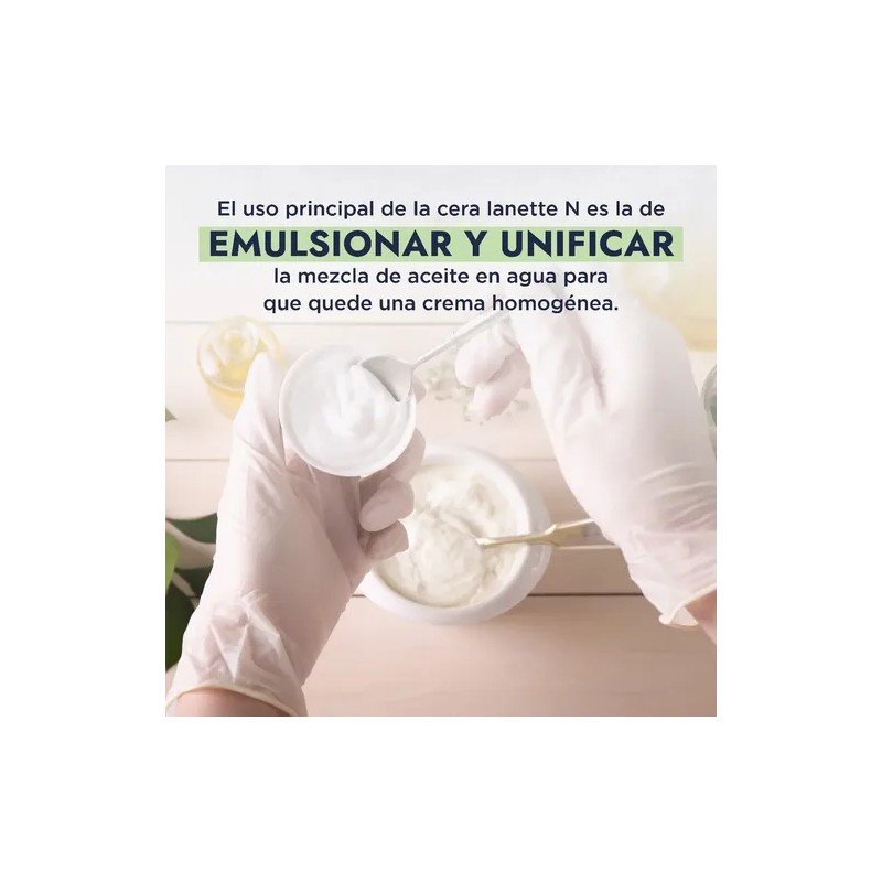 Cera Lanette N Auto-emulsionante Natural O/w Cremas 250g