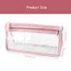 Luckious Clear Pencil Case Bag - Dual Zipper Organizer for