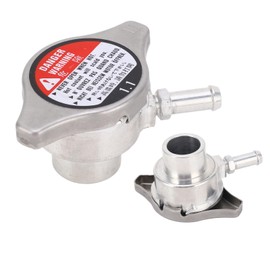 Welded Radiator Filler Neck with 32 mm Inner Diameter, Reliable Rustproof Aluminium Radiator Filler Nozzle with 1.1 Bar Closure for Most Cars