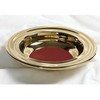 Broadman Church Supplies RemembranceWare Offering Plate, Brass with Red Felt