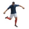 Fenteer 1 64 Soccer Player Figure Mini Football Player,1:64 Scale