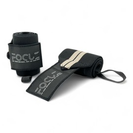 Focuz® Wrist Bandages 57 cm / 22 Inch [Wrist Wraps] (Premium Braid) with Thumb Loop