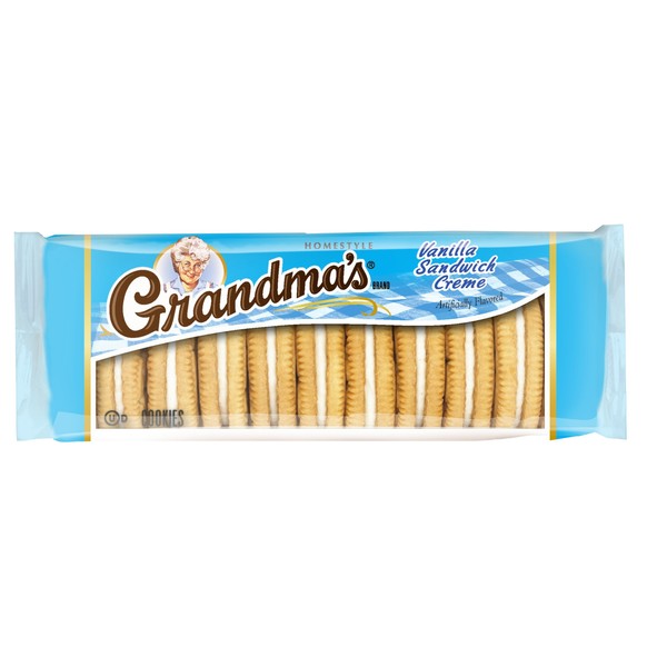 Grandma's Sandwich Creme Cookies, Vanilla, 3.03 Ounce (Pack of 18)