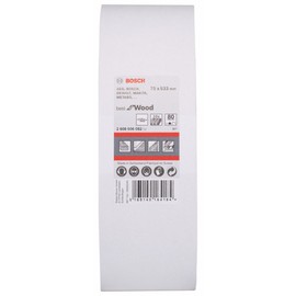 Bosch Professional 10 pcs. Sanding Belt Set X440 Best for Wood and Paint (75 x 533 mm, Grit 80, Accessories for Belt Sanders)