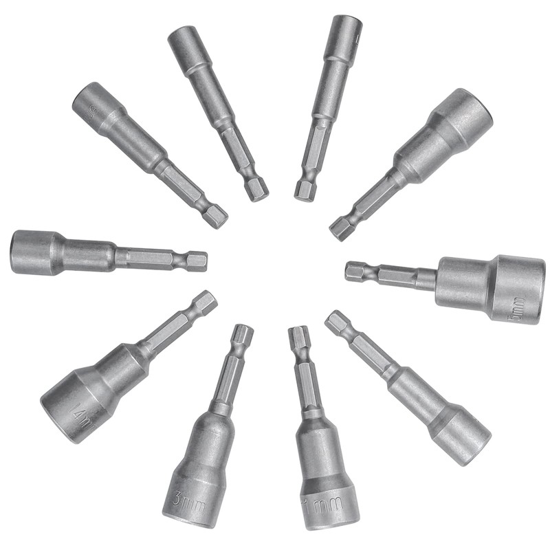 Bestgle Hex Shaft Socket Bits 2.6 inches (65 mm) Socket