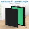 VALZONE 2 Pack 150 True HEPA Filter Replacement Sets for