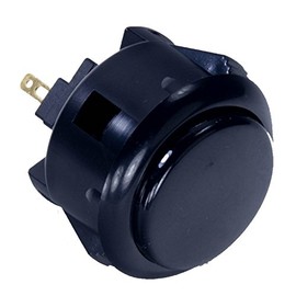 Sanwa Electronics Flush Mount Push Button 30φ Black OBSF-30-K