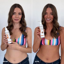 Sun Laboratories By Giesee Ultra Dark Sunless Tanning Lotion 8 oz - Premium Tanning Lotion for Instant Glow, Organic Self Tanner, Perfect for Body, Face, and Leg Bronzing