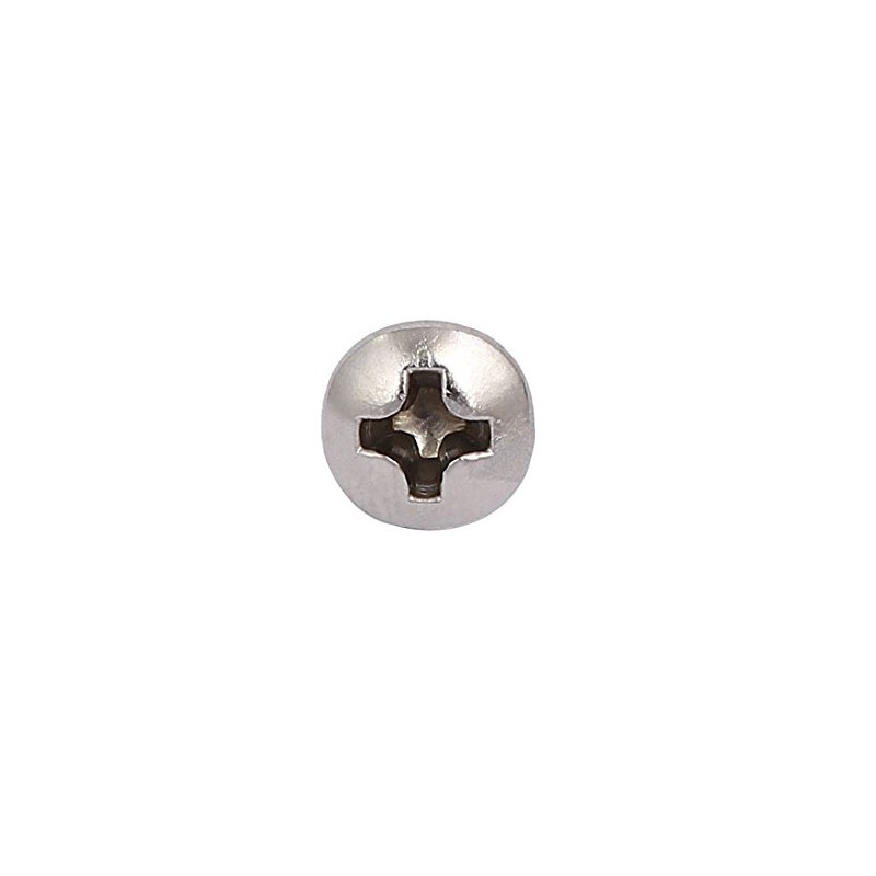 sourcingmap M4x10mm 304 Stainless Steel Phillips Round Pan Head Self