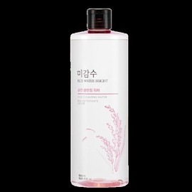 The Face Shop Rice Water Bright Mild Cleansing Water 500ml 2pcs Hypoallergenic Formula Non-irritating Face Wash / 더페이스샵 미감수 브라이트 순한 클렌징 워터 500ml 2개 저자극 포뮬러 무자극세안