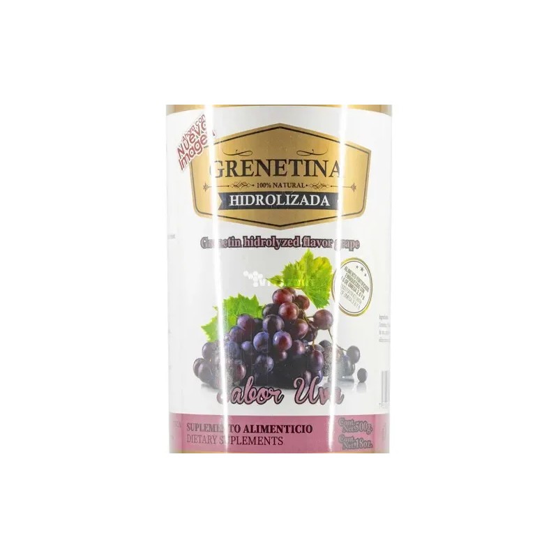 Grenetina Hidrolizada Sabor Uva 100% Natural 500g Pretty Bee