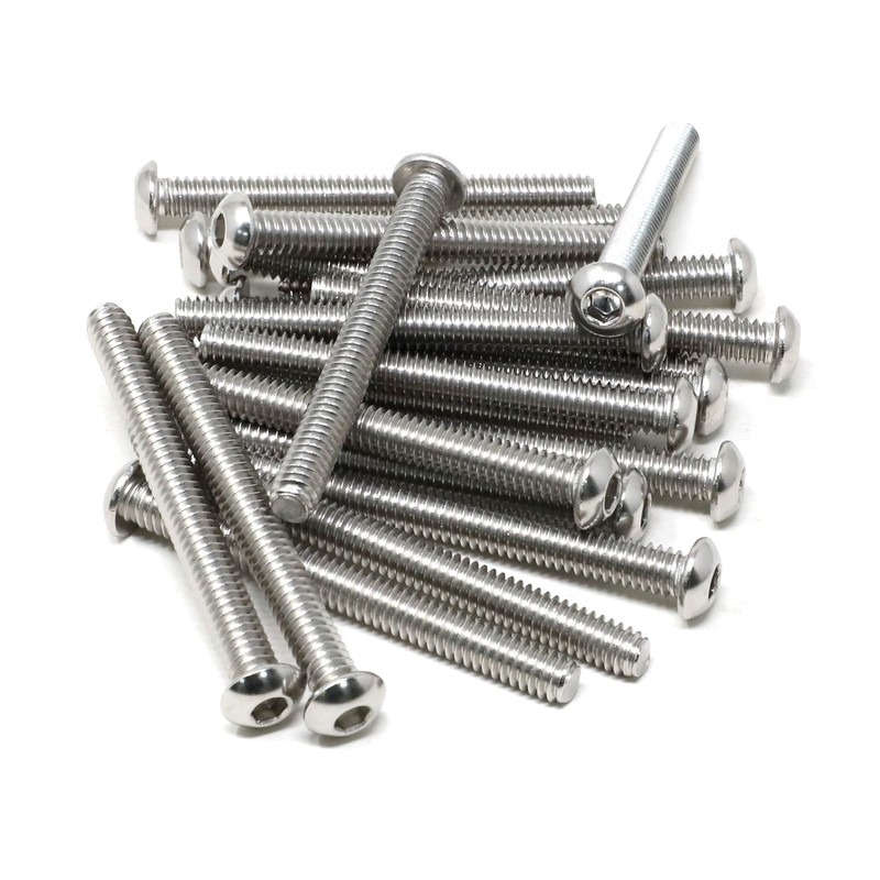 iexcell 20 Pcs 1/4-20 x 2-1/2" Stainless Steel 304 Hex