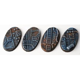 Gamers Grass Spaceship Corridor Bases - Oval 60mm