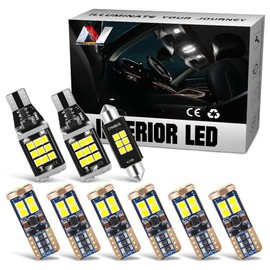 NUVISION LIGHTING 10 Pcs Dome Light LED Car Interior Bulb Kit Compatible With 11-18 Ram 1500, 194 (7B) 578 (1C) 921 (2A), for Car Map Dome Courtesy Glove Box License Plate Cargo Light, IN-LED-KIT-002