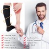 CASMON 2 Pairs Zipper Compression Socks for Women & Men,15-20