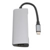 USB C Splitter Silver 5Gbps Speed Heat Dissipation Function Smart