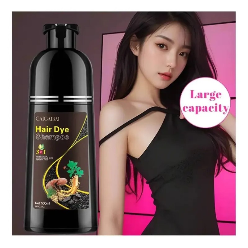 Shampoo Tinte Cubre Canas 500ml Jengibre,cafe Castaño Oscuro