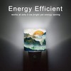 Oeaskly Mountain Night Light,Green Mountains Golden Sunset Plug in Night