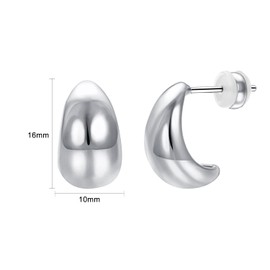 Airokiy Statement Drop Earrings Gold Hanging 18K Gold-Plated Hypoallergenic Waterproof Drop Earrings Dupes for Women, Stainless Steel, No Gemstone