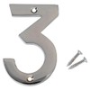 Merriway BH03002 Numeral, 50mm (2 inch) - No. 3, Polished