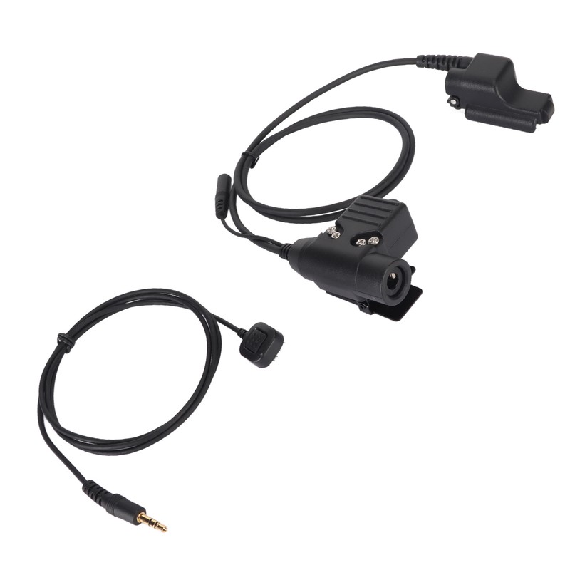 U94 PTT Adapter Durable Portable Military Intercom Headset Adapter for