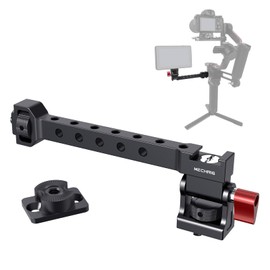 Mechrig Monitor Extension Arm for R0nin S/SC/RS2/RSC2-360° Rotatable Aluminum Rig with Cold Shoe & 1/4" Screws, Fits Zhiyun Weebill/MOZA Stabilizer Accessories 62030