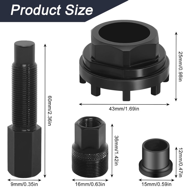 Crank Puller Bicycle Crankset, Bicycle Lock Ring Tool, with 1